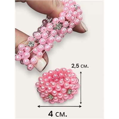 Резинка жемчужная со стразами широкая Р32 5 шт