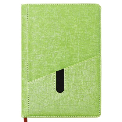 Ежедневник недатированный Calligrata, А5, в линейку, с карманом, с хлястиком, 120 листов, обложка ПВХ, МИКС