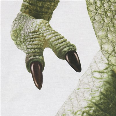 Пододеяльник "Этель"  1,5сп Green Dino 143х215 см, 100% хл, бязь