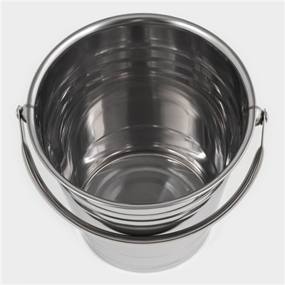 Ведро для льда «Классик», 17×16×15 см, нержавеющая сталь