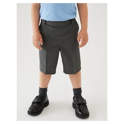 2pk Boys' Skinny Leg School Shorts (3-14 Yrs)