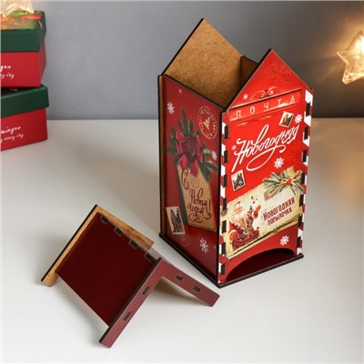 Чайный домик «Новогодняя почта», 20×10.5×9.5 см