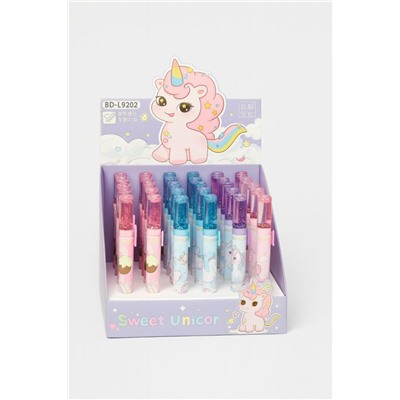 Ластик выдвижной "Sweet unicorn", mix, шоу-бокс 36 шт.