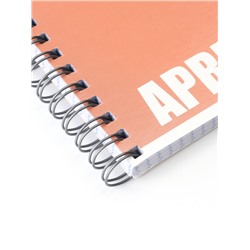 Тетрадь 96л кл на гребне Apricot, обл мел карт, блок офсет МИКС