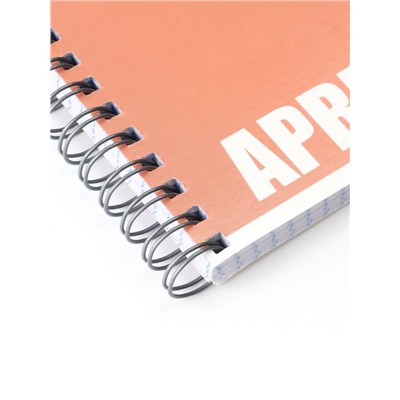 Тетрадь 96л кл на гребне Apricot, обл мел карт, блок офсет МИКС