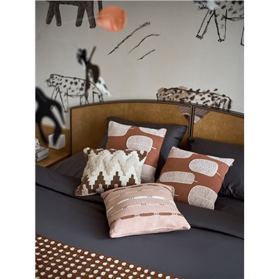Чехол на подушку декоративный Beige blink из коллекции Ethnic, 45х45 см