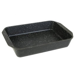 Противень 33*22см Гранит black