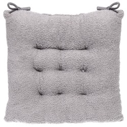 Сидушка на стул "SOFT" 40*40 см, цвет серый