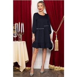 Платье бохо трикотажное Млада (темно-синее) П14411-8М