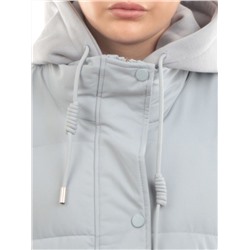 H24-088 GRAY/LT. BLUE Куртка демисезонная женская (120 гр. холлофайбер)