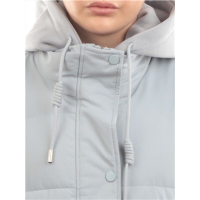 H24-088 GRAY/LT. BLUE Куртка демисезонная женская (120 гр. холлофайбер)