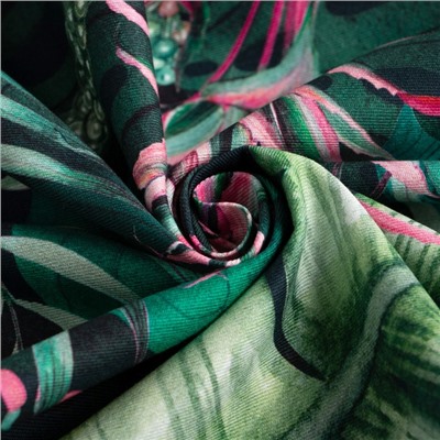 Скатерть "Этель" Tropical parrots 149х110см, 100% хлопок, саржа 190 г/м2