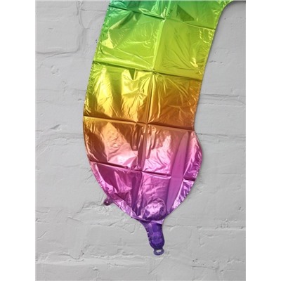 Шар фольгированный "Multicolour numbers" цифра 0, (80 см)