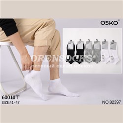 МУЖСКИЕ УКОРОЧЕННЫЕ НОСКИ ХЛОПОК С ЛАЙКРОЙ АССОРТИ OSKO B2397