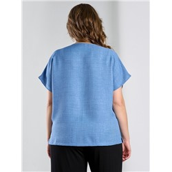 Женская блузка "Женский каприз-3" / синий