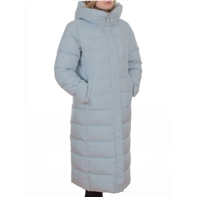 2037 LT. BLUE Пальто зимнее женское (200 гр. холлофайбер)