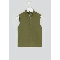 Girls Candy Couture Funnel Neck Top (9-16yrs)