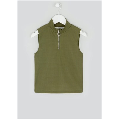 Girls Candy Couture Funnel Neck Top (9-16yrs)