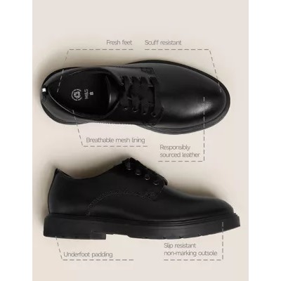 Kid’s Leather Freshfeet™ School Shoes (13 Small - 9 Large)
