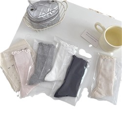 Comfortable breathable thin Japanese colored summer knee socks, mid-length