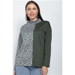 Блуза Элли (хаки) Б11306