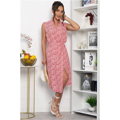 Платье Хьюми (красно-белое) П13935-35М