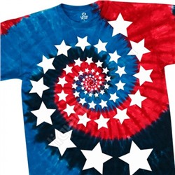 Футболка "Red White and Blue Spiral Stars" (США)