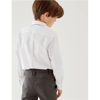 Boys' 2pk Slim Fit Stretch School Shirts (2-16 Yrs)