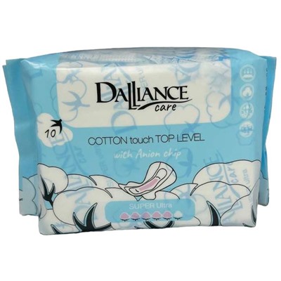 Прокладки гигиенические "DALLIANCE Care COTTON touch SUPER Ultra" (10 шт.) (10326053)