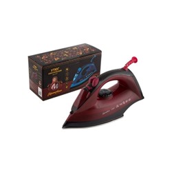 Утюг Матрёна MA-047 вишневый ,2200Вт, пар, спрей, пар.удар, самооч., стальная подошва) оптом