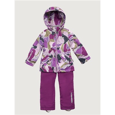 Комплект утеплённый для девочки NIKASTYLE 7м1425 Цикламен Брусника
