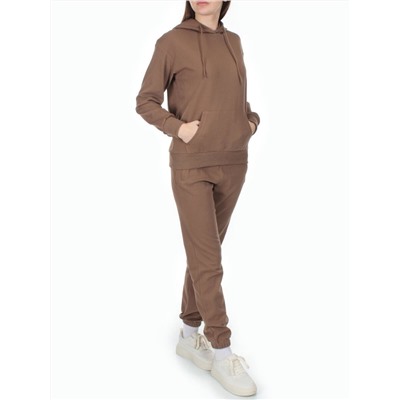 NO03 BROWN Костюм спортивный женский (хлопок 90%, полиэстер 10%)