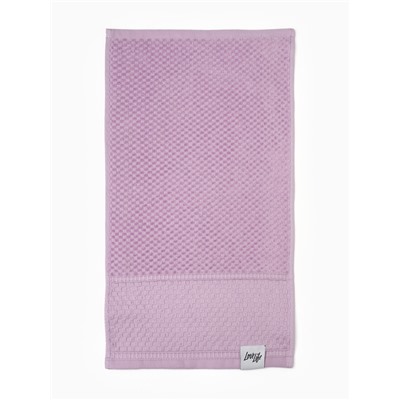 Полотенце махровое LoveLife «Ордос» 30×50 см, лавандовое, 100% хлопок, 430 г/м²