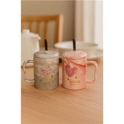 Набор кружек 2 шт. «Love you more than myself», (300 ml)