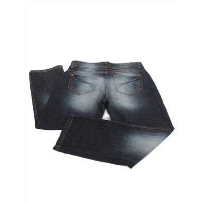9151 BLUE Джинсы капри женские