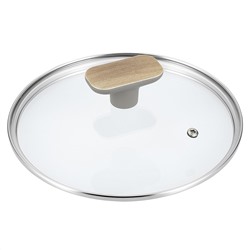 Кастрюля с антипригарным покрытием "Fiamma" 2,3л, д20см, h15см, s2,6мм, дно s3,2мм, литой алюминий, стеклянная крышка, пароотвод, бакелитовая ручка с покрытием "soft-touch", капсульное дно, цветная коробка, "Regent" (Китай) Подходит для всех видов пл