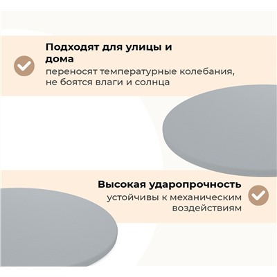 Столешница SHT-TT55 60  МДФ/АБС-пластик
                        серый