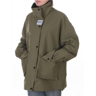 3089 GREEN Куртка демисезонная женская (100 гр. холлофайбер)