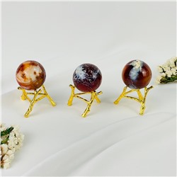 Радуга Самоцветов Шар из Сердолика на подставке