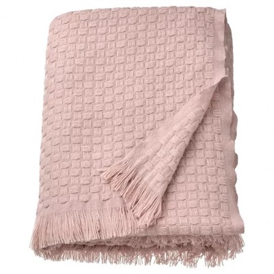 Плед светло-розовый, HORNMAL Throw Light Pink, произв. IKEA