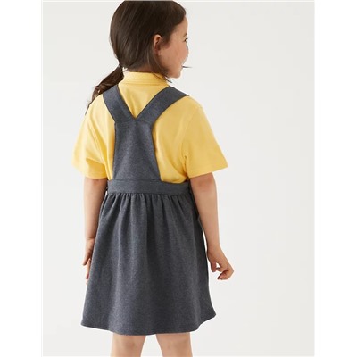 Girls' Cotton Rich School Pinafore (2-12 Yrs)