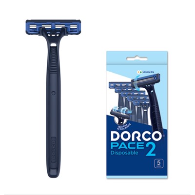 Станок для бритья одноразовый DORCO PACE-2 (5 шт.), TNB 200BL-5P