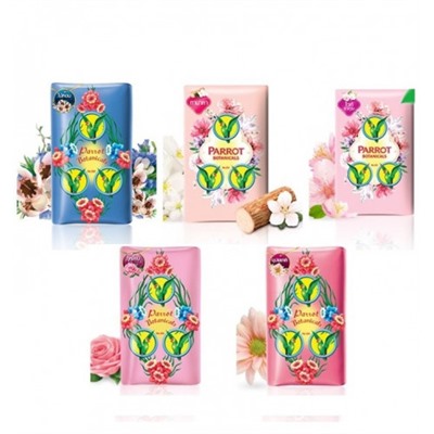 Мыло с цветочными ароматами Parrot Botanicals 70 гр 5 ароматов