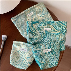 Capacious cosmetic bag to go out, handheld organizer bag, small clutch bag, liner, high-quality style
