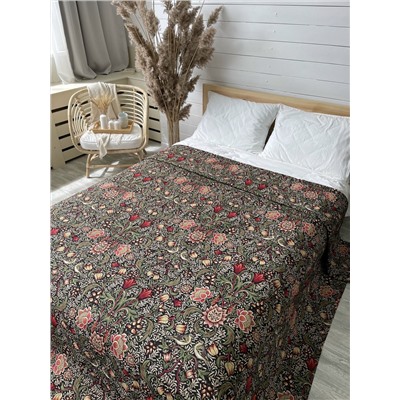 Моррис Ловцы клубники черный фон Покрывало 240х240 см 06072