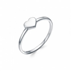 Кольцо родированное серебро 925*