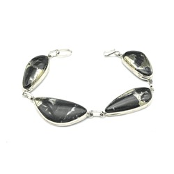 Браслет халькопирит "Грация", 19 см.