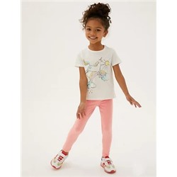 Cotton Plain Leggings (2-7 Yrs)