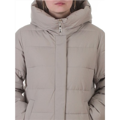 2338 DK. BEIGE Пальто зимнее женское (200 гр. холлофайбер)
