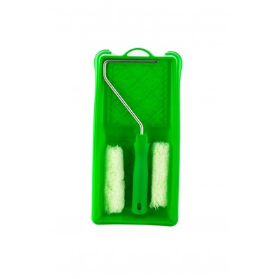 Малярный набор для работ по дереву: кювета 150 мм х 290 мм и мини-валик 110 мм Сибртех